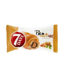 Croissant cu umplutura cu aroma de arahide si cacao 80g