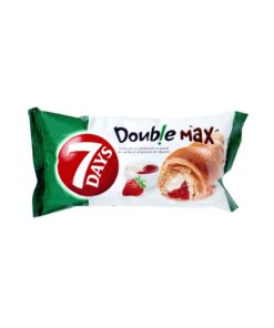 Croissant cu umplutura cu aroma de vanilie si capsune 80g