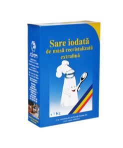 Sare iodata de bucatarie gema marunta 1kg