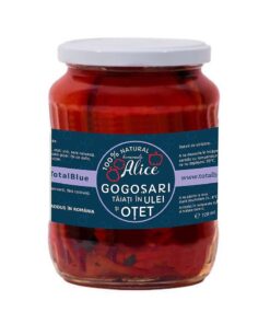 Gogosari taiati in ulei & otet 720 ml